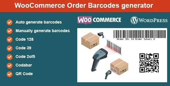 WooCommerce Order Barcodes generator